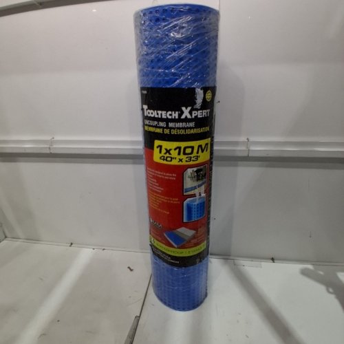TOOLTECH XPERT TILE UNDERLAYMENT UNCOUPLING MEMBRANE- 33FT X 40"- BLUE (MODEL: ‎110510) image 2