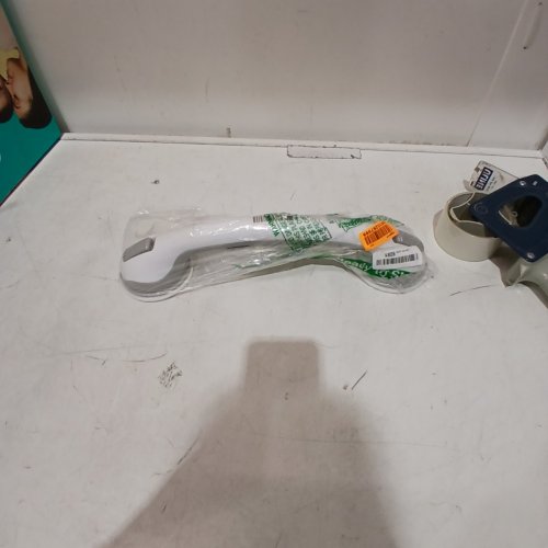 SUCTION GRAB BAR FOR BATHROOM - 16" - WHITE/GREY image 3