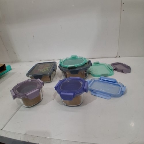 20PC ELLO COLOUR LOCK GLASS MEAL PREP FOOD STORAGE SET - ASSORTED SIZES (MODEL: 1969922) image 2