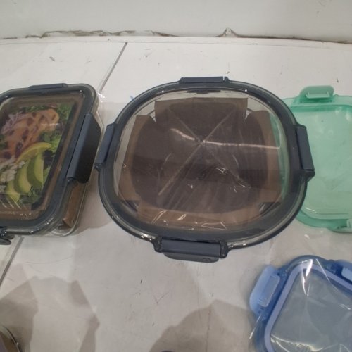 20PC ELLO COLOUR LOCK GLASS MEAL PREP FOOD STORAGE SET - ASSORTED SIZES (MODEL: 1969922) image 3