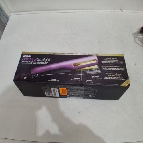 SHARK WET-TO-DRY SILKIPRO STRAIGHT HAIR STRAIGHTENER - 120 V 60HZ 1000W - PURPLE - (MODEL: HT401CPU) image 5