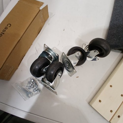 HEAVY DUTY FURNITURE MOVING DOLLY - 3" CASTERS 18"X30" - 1000LBS CAPACITY - GREY/WOOD (MODEL: SC01/SC02) image 3