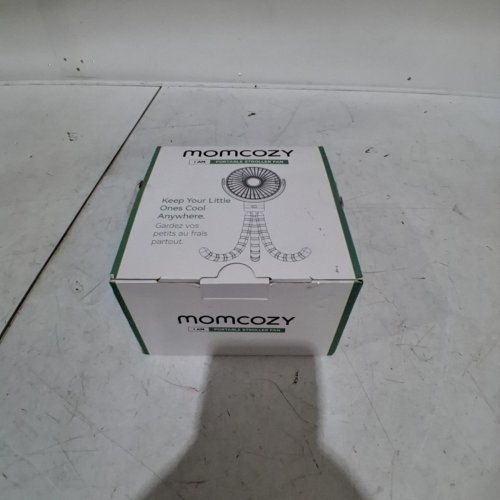 MOMCOZY PORTABLE STROLLER FAN - 8000MAH 27H ULTRA-LONG BATTERY LIFE - 4 SPEED - BLACK (MODEL: PF01) image 4