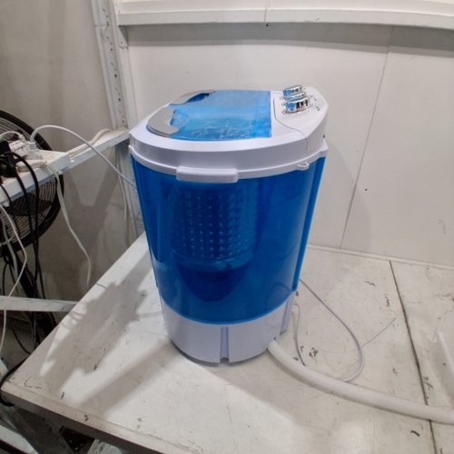 RUN.SE PORTABLE WASHING MACHINE TWIN TUB WITH BUILT IN GRAVITY DRAIN - 11LB CAPACITY - WHITE / BLUE (MODEL: PE22728) image 6
