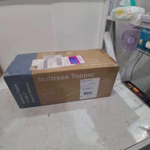 MEMORY FOAM MATTRESS TOPPER - 3" - TWIN - BLUE (MODEL: TP-HM-3T) image 3