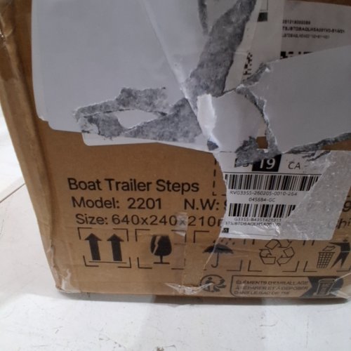 3-STEP FRAME, BOTTOM MOUNTING BOAT TRAILER STEPS - 3" X 3"/3" X 5"/4" X 4" - BLACK (MODEL: 2201) image 2