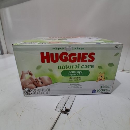 6PK HUGGIES NATURAL CARE SENSITIVE SKIN BABY WIPES (total 1008 wipes) image 3