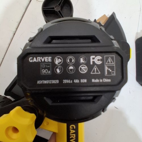 GARVEE CORDLESS GRASS TRIMMER WITH BATTERY- 20 V 4 AH 80W - YELLOW AND BLACK (MODEL: PPG_34A9DVAF) image 3