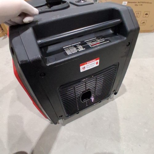POWERSMART INVERTER GENERATOR WITH WHEELS HANDLE KIT AND CO ALERT - 4800W - BLACK/RED (MODEL: HB5046C) image 5