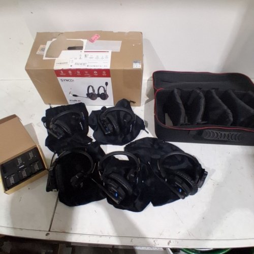 SYNCO XTALK WIRELESS INTERCOM HEADSET SYSTEM - 350M RANGE | 2.4GHZ | 5 PERSON - BLACK - (MODEL: X5) image 3