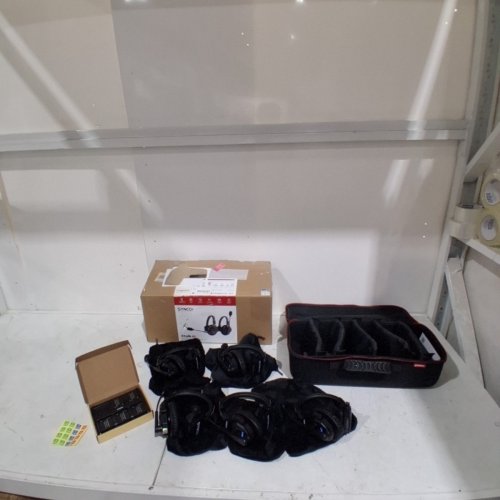SYNCO XTALK WIRELESS INTERCOM HEADSET SYSTEM - 350M RANGE | 2.4GHZ | 5 PERSON - BLACK - (MODEL: X5) image 4