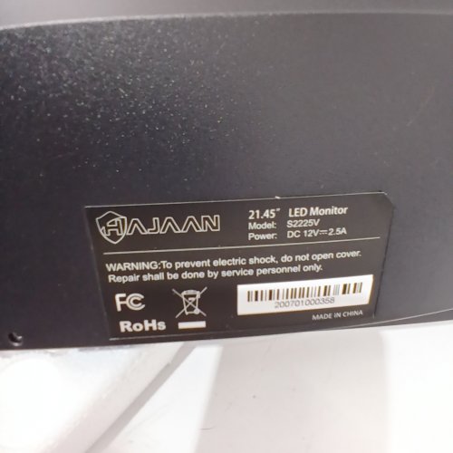 HAJAAN LED MONITOR - 21.45"; 12 V 2.5A - BLACK (MODEL: S2225V) image 4