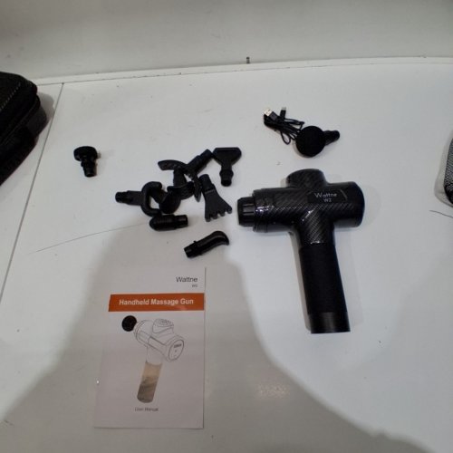 WATTNE W2 MASSAGE GUN DEEP TISSUE PERCUSSION MASSAGER - BLACK image 3