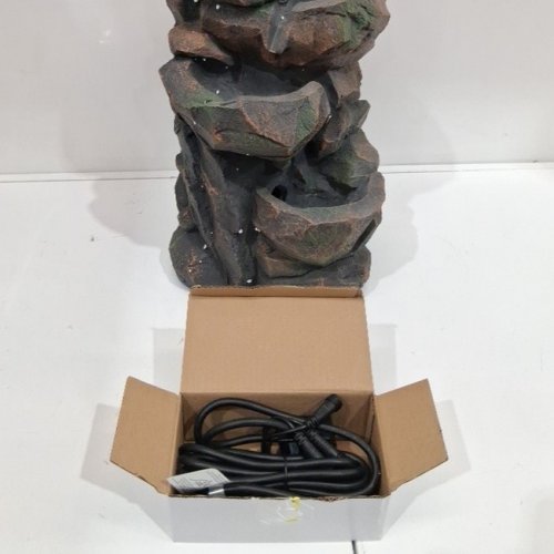 ANGELO DECOR TERRACED FALLS FOUNTAIN - 11" X 9" X 20" - BROWN/BLACK (MODEL: AD97825) image 2