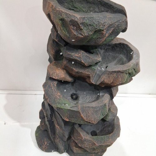 ANGELO DECOR TERRACED FALLS FOUNTAIN - 11" X 9" X 20" - BROWN/BLACK (MODEL: AD97825) image 3