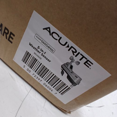 ACURITE 5-IN-1 WEATHER SENSOR - WHITE/GREY - (MODEL: 06004MA1) image 3