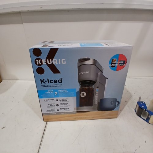 KEURIG K-ICED HOT & COLD SINGLE SERVE COFFEE MAKER - GREY image 7
