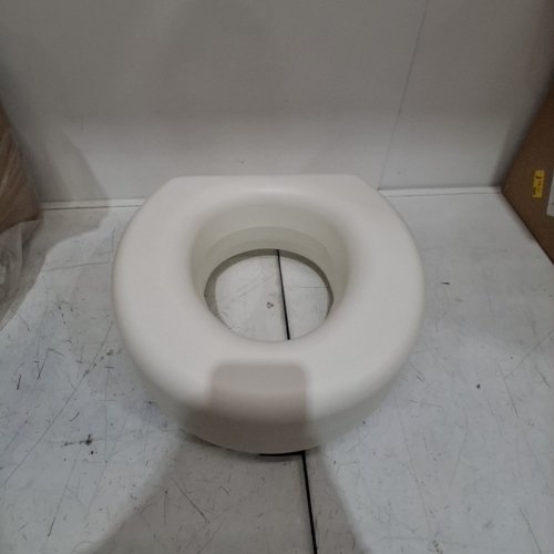 HEALTHSMART ELDERLY PORTABLE ELEVATED TOILET SEAT RISER WITH SLIP RESISTANT PADS - 5" RAISED - WHITE (MODEL: 522-1508-1901) image 2
