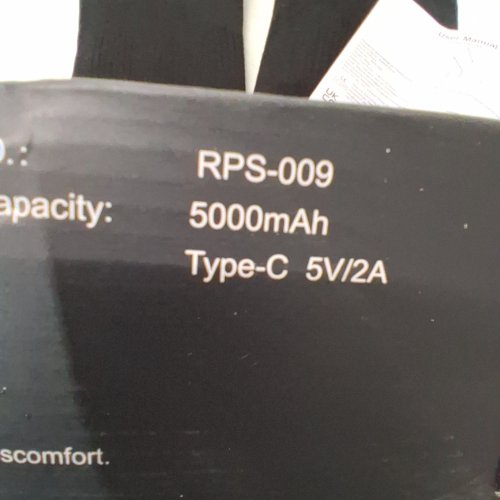 WILKPOW HEATED SOCKS - 5000MAH - ONE SIZE - BLACK WITH MULTICOLOR PATTERN (MODEL: RPS-009) image 2