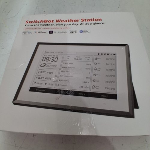 SWITCHBOT E-INK HOME DASHBOARD ALL IN ONE WEATHER STATION WITH APP CONTROL - SHOWS TEMPERATURE/HUMIDITY FORECAST AND MORE - 7.5" - BLACK image 4