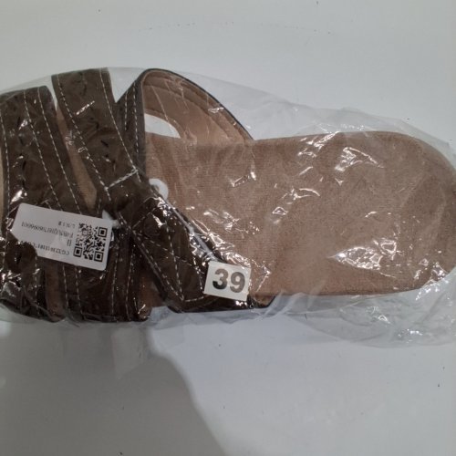 WOMENS HALLOWED FLAT SANDALS - 7 (39) - COFFEE BROWN image 4