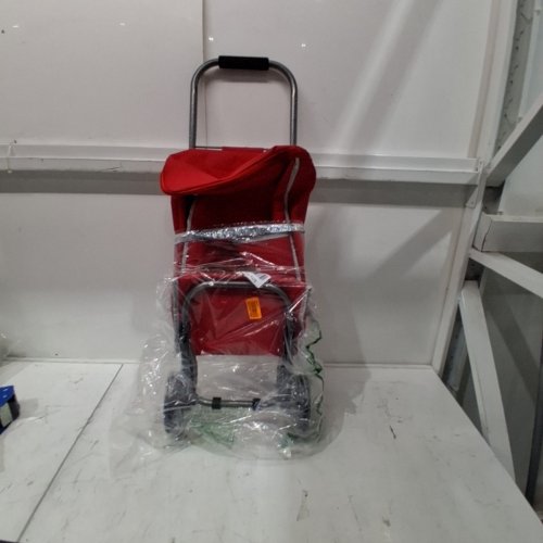 BIOS LIVING INSULATED SHOPPING CART - 13" X 8" X 33" - 55LB MAX - RED image 2