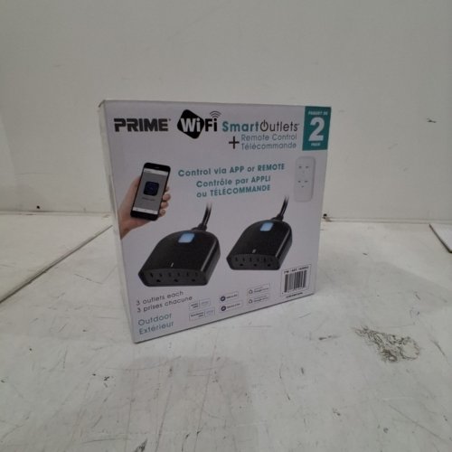 2PK PRIME OUTDOOR APP CONTROLLED SMART OUTLETS - BLACK (MODEL: 1829553) image 4
