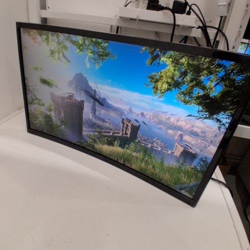 SAMSUNG 24" ESSENTIAL S3 FULL HD CURVED SCREEN LCD MONITOR - 1800R - 100HZ - BLACK - (MODEL:S24D368GAN) image 2