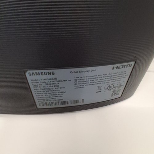 SAMSUNG 24" ESSENTIAL S3 FULL HD CURVED SCREEN LCD MONITOR - 1800R - 100HZ - BLACK - (MODEL:S24D368GAN) image 4