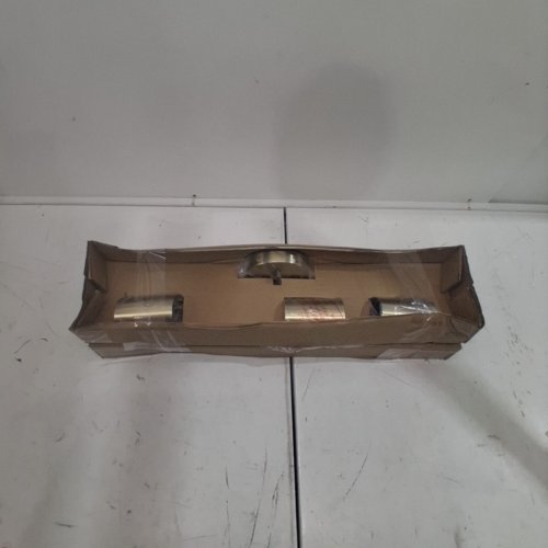 GLOBE ELECTRIC PRATT HARD WIRED 3-LIGHT TRACK LIGHTING KIT - 21" X 7.25" - GOLD image 2