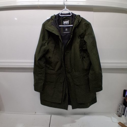 HELLY HANSEN WATERPROOF UTILITY RAIN JACKET - MEDIUM - FOREST NIGHT GREEN image 2