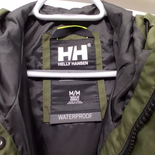 HELLY HANSEN WATERPROOF UTILITY RAIN JACKET - MEDIUM - FOREST NIGHT GREEN image 3