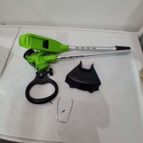 GREENWORKS CORDLESS STRING TRIMMER - 12"- GREEN/BLACK (MODEL: STF309) image 2