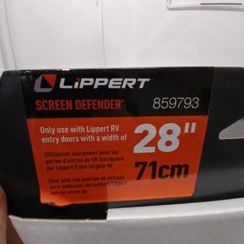 LIPPERT SCREEN DEFENDER COVER FOR RV & MOTORHOMES - 28" - BLACK (MODEL: 859793) image 4