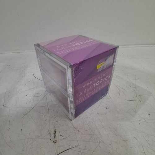 TABLETOPICS WHO KNEW? CONVERSATION STARTER CARD GAME - 2-20 PLAYERS AGES 13+ image 2