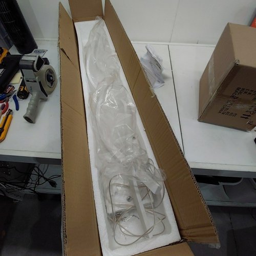 MODERN LED PENDANT LIGHT FIXTURE - WHITE/CLEAR image 2