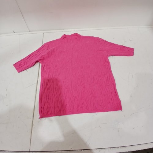 WOMENS HALF SLEEVE FALL SWEATER - MEDIUM - HOT PINK image 2