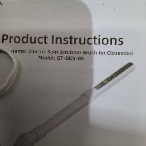 ELECTRIC SPIN SCRUBBER BRUSH - 25W, 5 V, 1A - WHITE (MODEL: QT-DDS-06) image 3