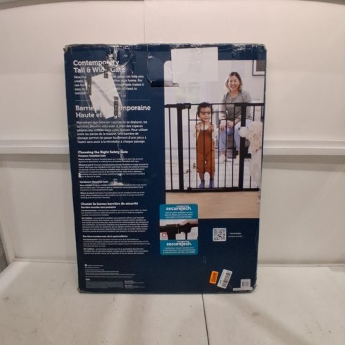 SAFETY 1ST CONTEMPORARY TALL & WIDE GATE WITH SECURETECH - 29"-47" X 36" - BLACK - (MODEL: GA176CBLKF2) image 4