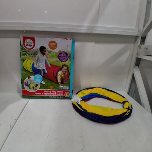 PLAY DAY CRAWL THROUGH PLAY POP UP TUNNEL - 72" X 17" - MULTICOLORED - (MODEL: 320987-2L) image 2