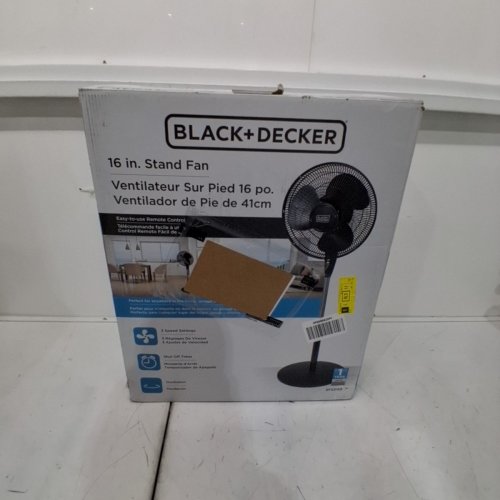 BLACK + DECKER STAND FAN WITH REMOTE - 16" DIAMETER - BLACK (MODEL: BFSR16B-01) image 5