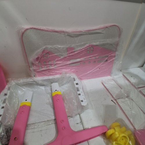 KID'S ADJUSTABLE HEIGHT STUDY DESK - PINK/WHITE image 4
