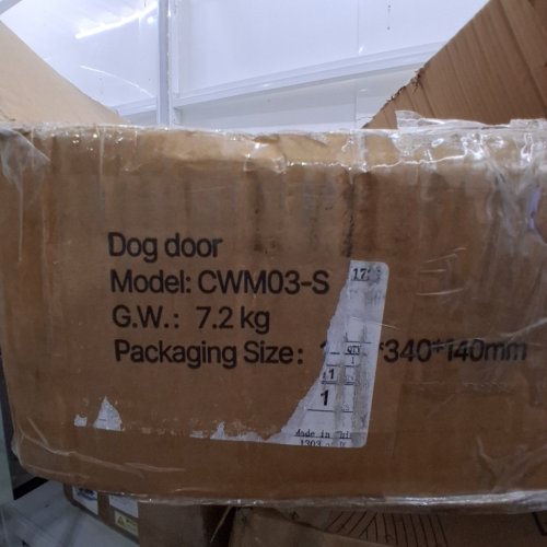 VEVOR DOG DOOR FOR SLIDING GLASS DOOR - 75 7/8" TO 80 11/16" - WHITE (CWM03-S) image 2