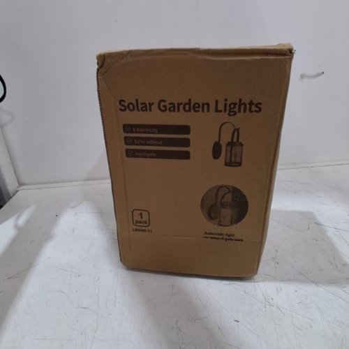 JEEYEE HANGING OUTDOOR SOLAR LIGHT - 5"X10" - BLACK (MODEL: LSS580-T1) image 4