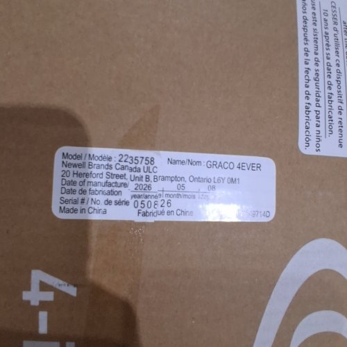 GRACO 4EVER 4-IN-1 BABY TO BOOSTER CAR SEAT - HANCOCK (MODEL: 2235758) image 2