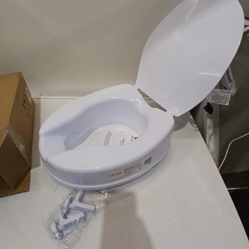 RAISED TOILET SEAT RISER - 4" RAISED - WHITE - (MODEL: FBL760600) image 3