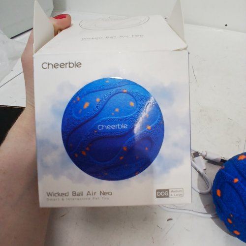 CHEERBLE WICKED BALL AIR NEO SMART INTERACTIVE PET TOY - MEDIUM & LARGE DOGS - BLUE (MODEL: CWQ09) image 7