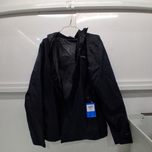 MEN'S COLUMBIA TIMBER POINTE OMNI-TECH WATERPROOF JACKET - MEDIUM - BLACK image 2