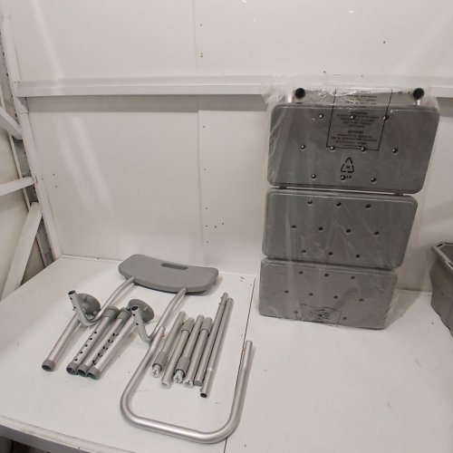 MEDLINE BY GUARDIAN TRANSFER BENCH WITH BACK & MICROBAN ANTIMICROBIAL TREATMENT - (MODEL: G3-100KBX1) image 2