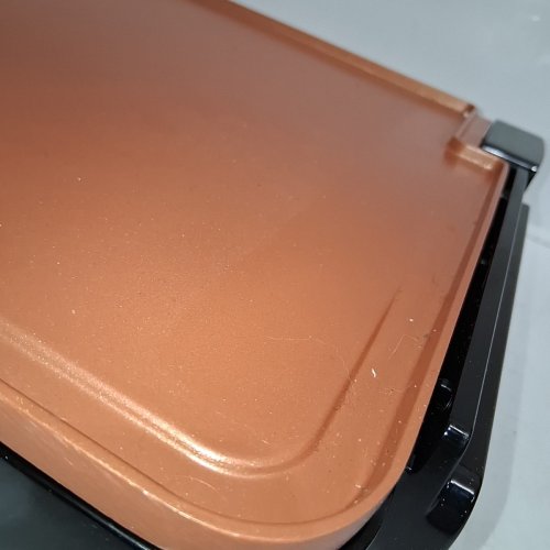 BELLA XL ELECTRIC CERAMIC TITANIUM GRIDDLE - 12" X 22" - 1500W - COPPER/BLACK image 5